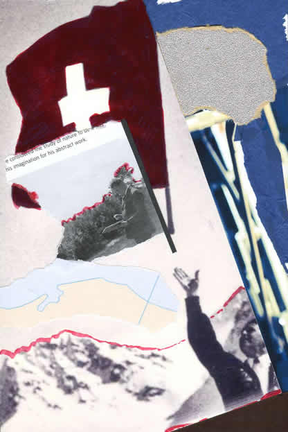 030 - did Kurt Schwitters think Franz Hug a tosser? Collage by David Smith