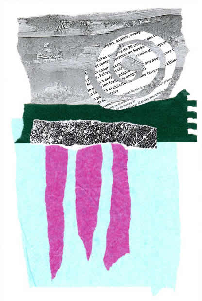 034 - the compromise between thinking and breathing. Collage by David Smith